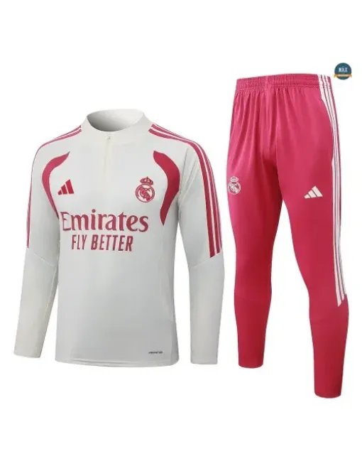 Survetement Foot Real Madrid 2026/27 blanc cassé