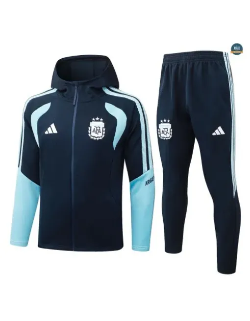 Veste Survetement Enfant Foot Argentine à capuche 2026