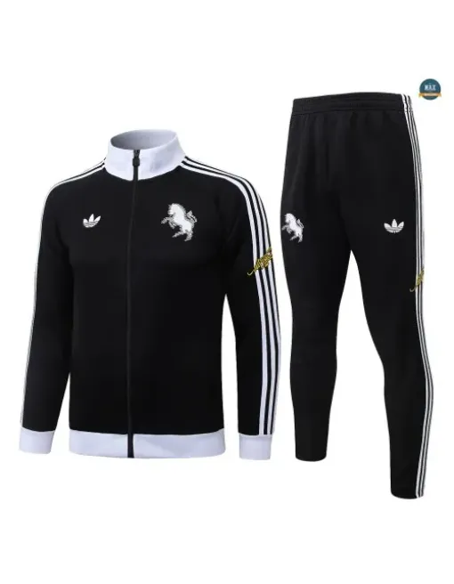Veste Survetement Enfant Foot Juventus 2026/27 Noir/Gris
