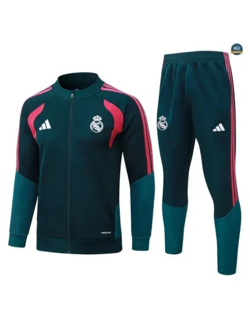 Veste Survetement Enfant Foot Real Madrid 2026/27 vert noi