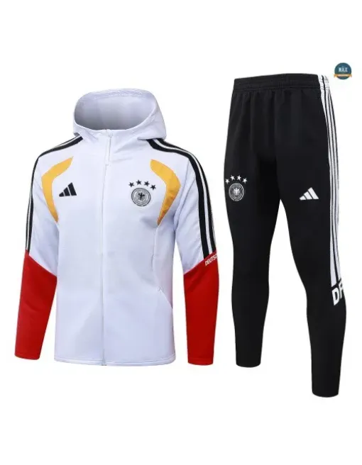 Veste Survetement Foot Allemagne à capuche 2026/27 Blan