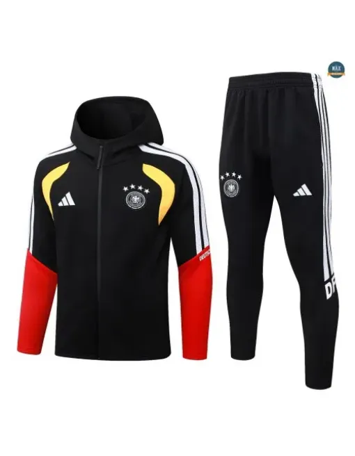 Veste Survetement Foot Allemagne à capuche 2026/27 Noir