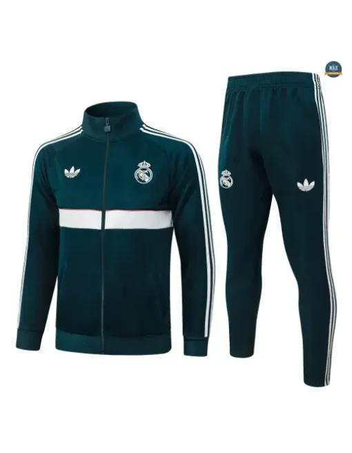 Veste Survetement Foot Real Madrid 2026/27 vert noirâtre