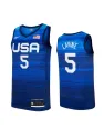 Zach Lavine Usa 2021 Jeux Olympiques - Blue