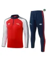 Achetez Survetement Foot Arsenal 2026/27 Rouge/blanc cassé