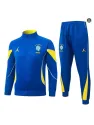 Achetez Veste Survetement Enfant Foot Brésil 2026/27 Blanc/Jaun