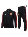 Achetez Veste Survetement Foot Manchester United 2026/27 Noir/Ro