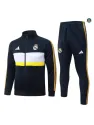 Soldes Veste Survetement Foot Real Madrid 2026/27 Vert/Blanc/Jau