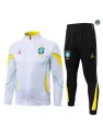 Veste Survetement Foot Brésil 2026/27 Blanc