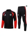 Veste Survetement Foot Manchester United 2026/27 Noir/Rou