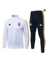 Veste Survetement Foot Real Madrid 2026/27 Blanc/Jaune
